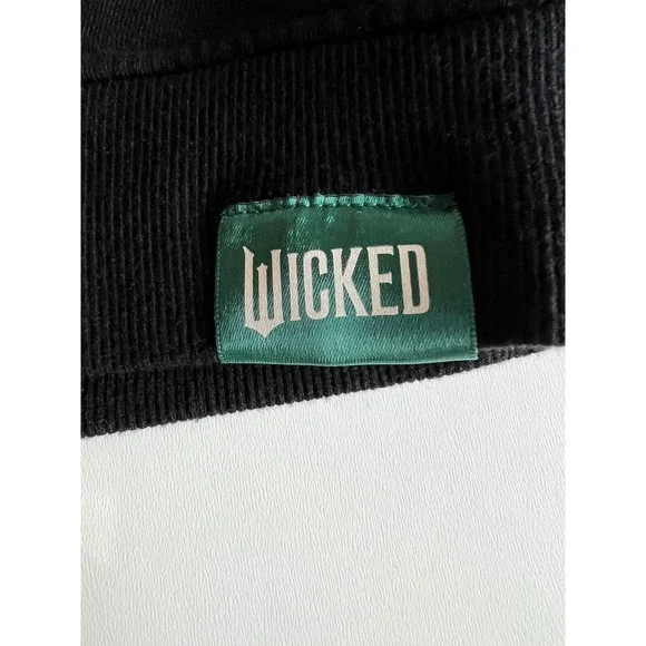 Universal Wicked The Musical‎ Kids Black Green Pullover Half Zip Sweatshirt Sz M - Picture 10 of 15